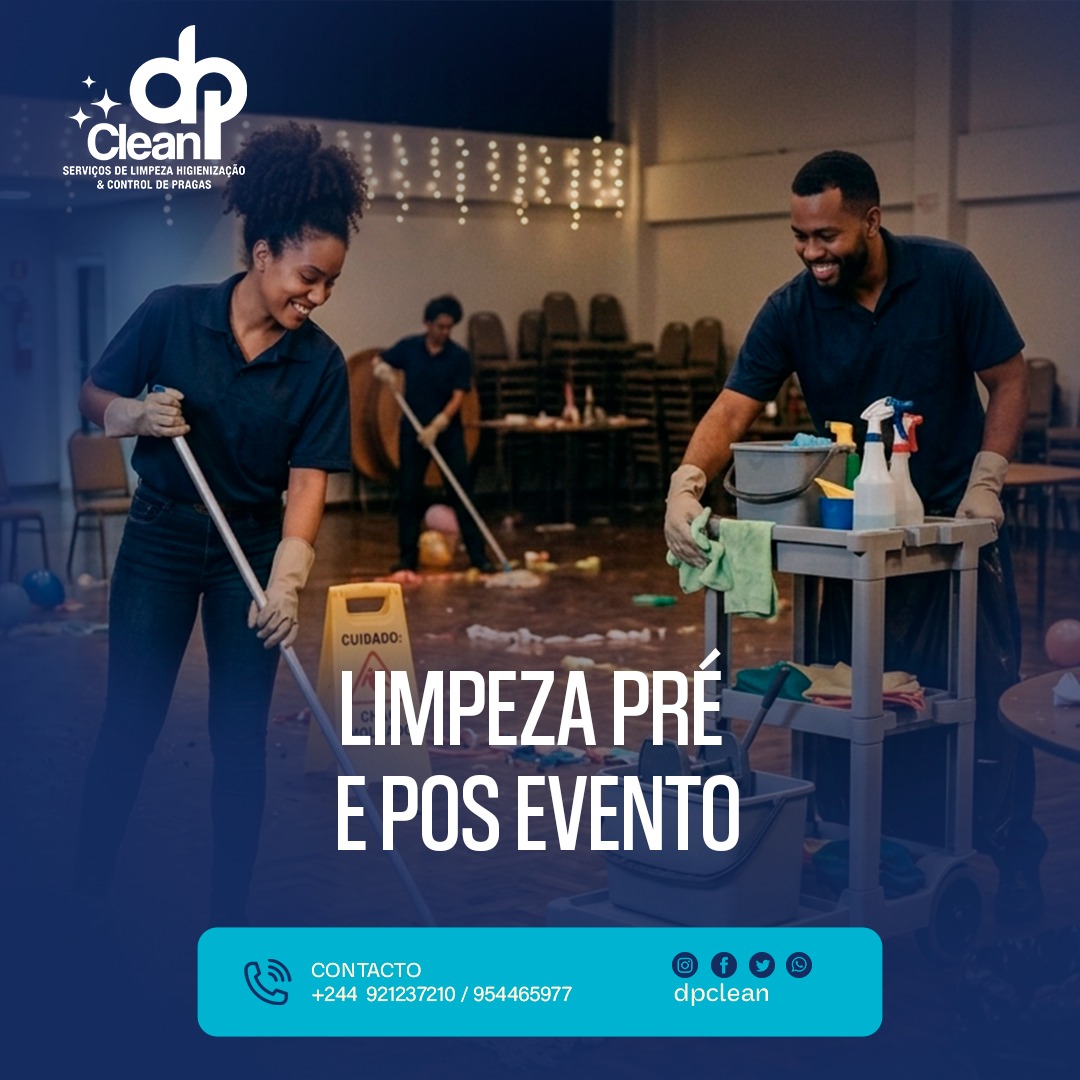 Limpeza Pré e Pós Eventos